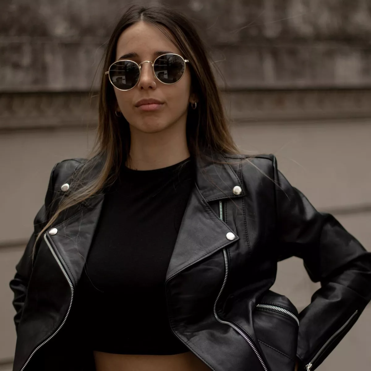 CAMPERA DE CUERO DE VACA DE MUJER, CUERO VACUNO 100%  134