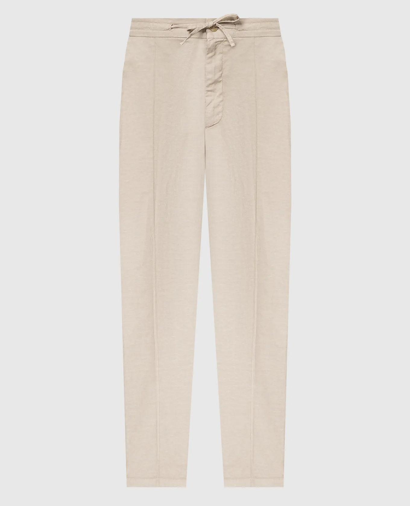Canali Beige pants with linen