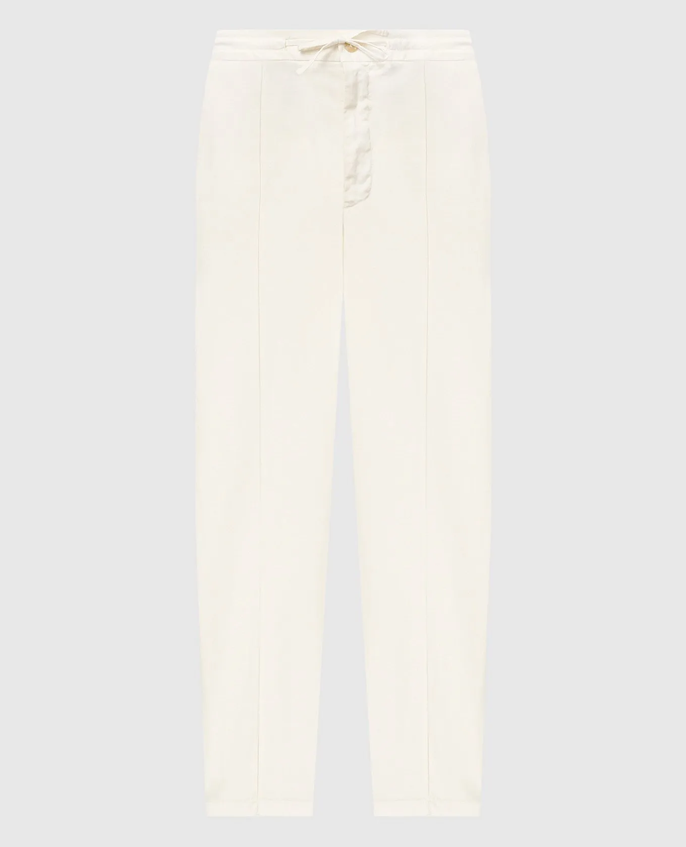 Canali Yellow pants with linen