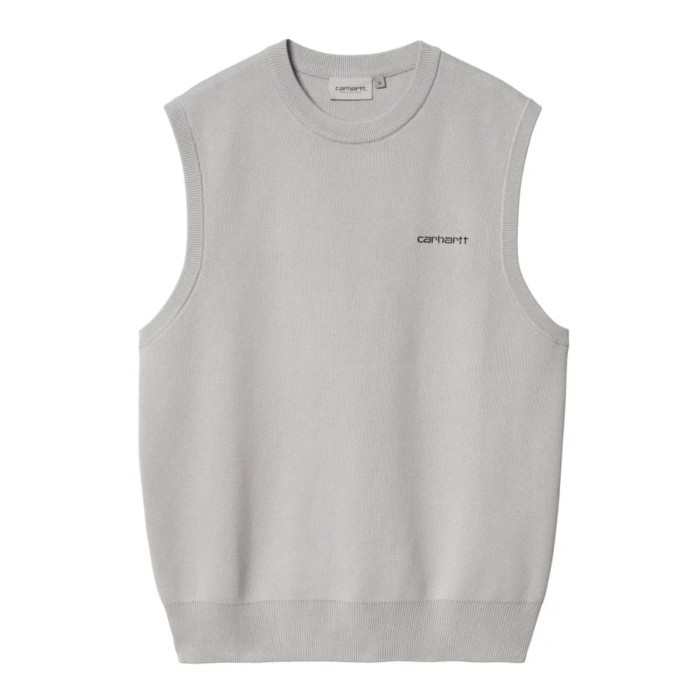 Carhartt felpa uomo Script Vest Sweater I033696.2AV.XX
