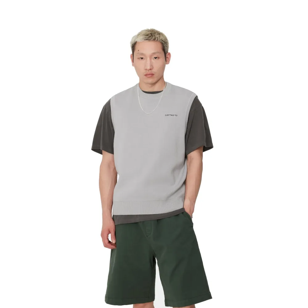 Carhartt felpa uomo Script Vest Sweater I033696.2AV.XX