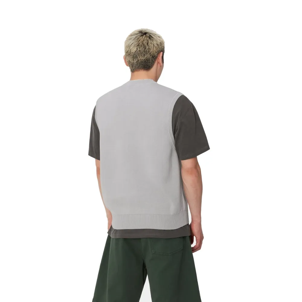 Carhartt felpa uomo Script Vest Sweater I033696.2AV.XX
