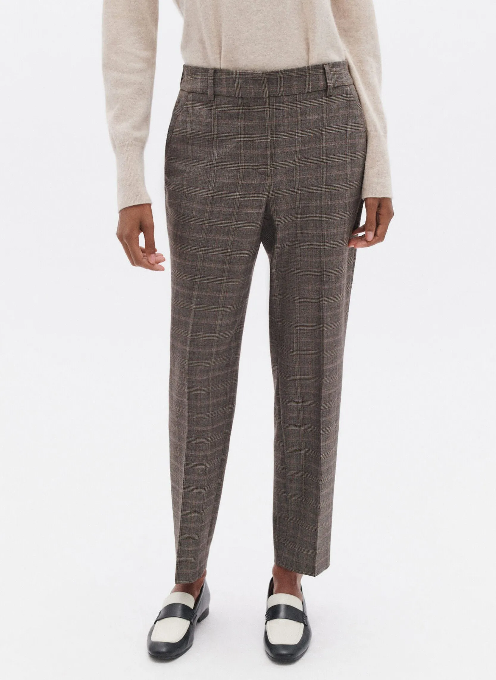 CAROLL PSIDIKO3  PANTALóN PITILLO EN MARRON