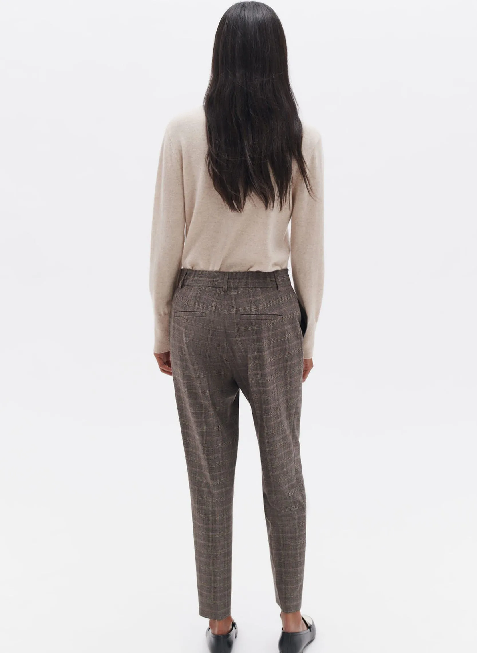 CAROLL PSIDIKO3  PANTALóN PITILLO EN MARRON