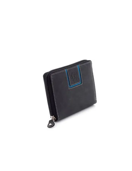 cartera coronel tapiocca de piel azul ct25talaia