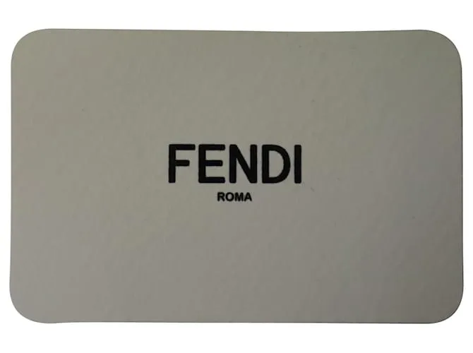 Cartera de mano Fendi de crochet en algodón marrón Castaño 