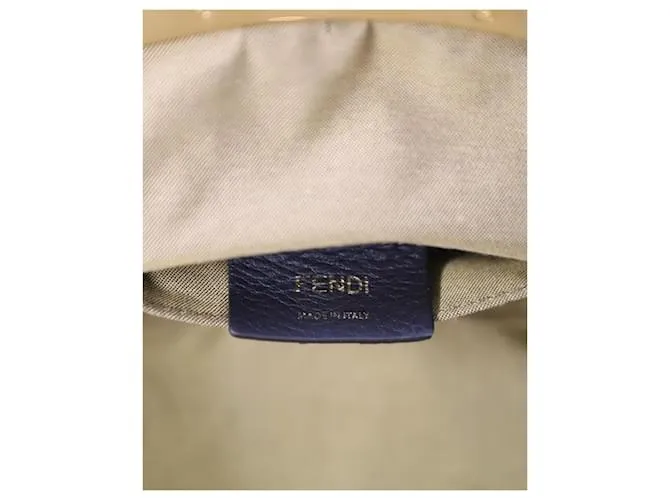 Cartera de mano Fendi de crochet en algodón marrón Castaño 