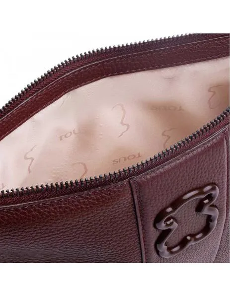 cartera de mano tous alfa burdeos