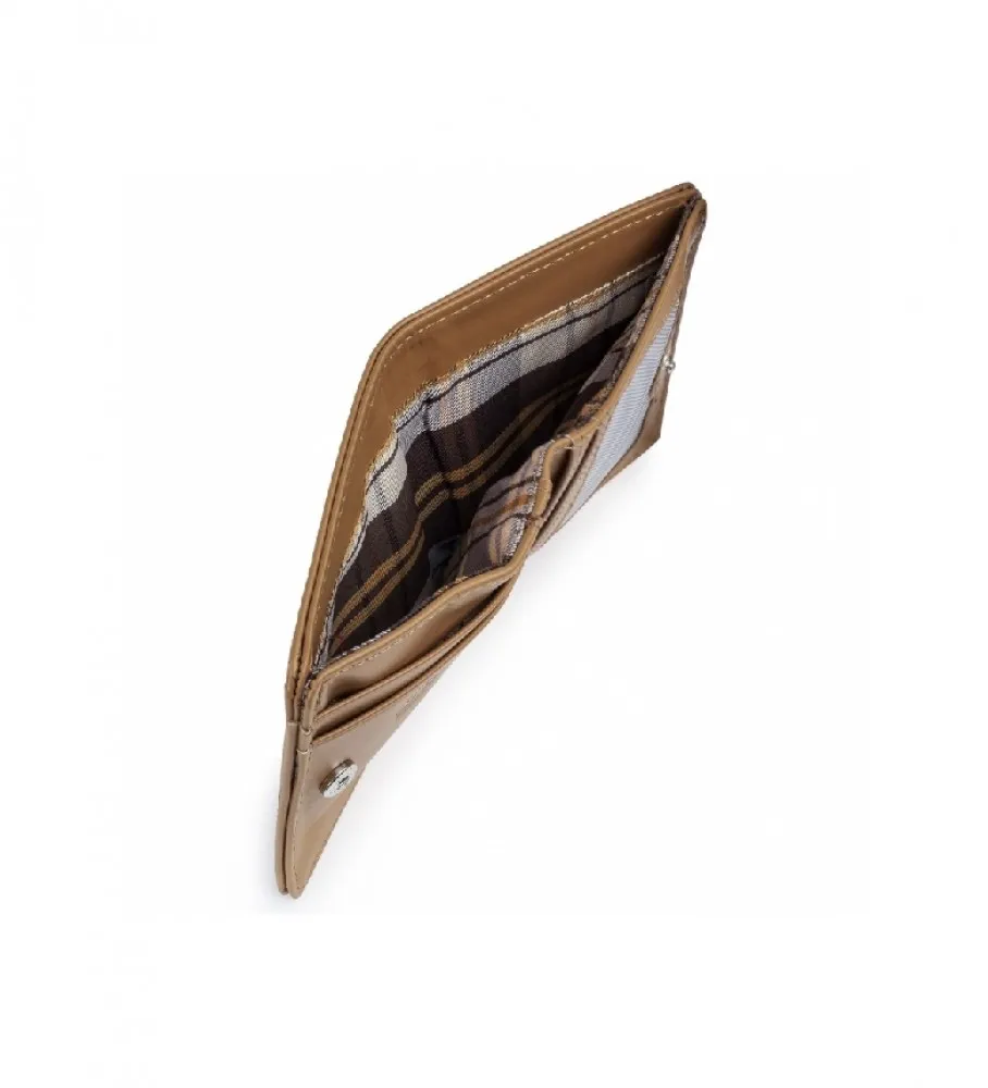 CARTERA DE PIEL 202044 CAMEL 10X8,7CM