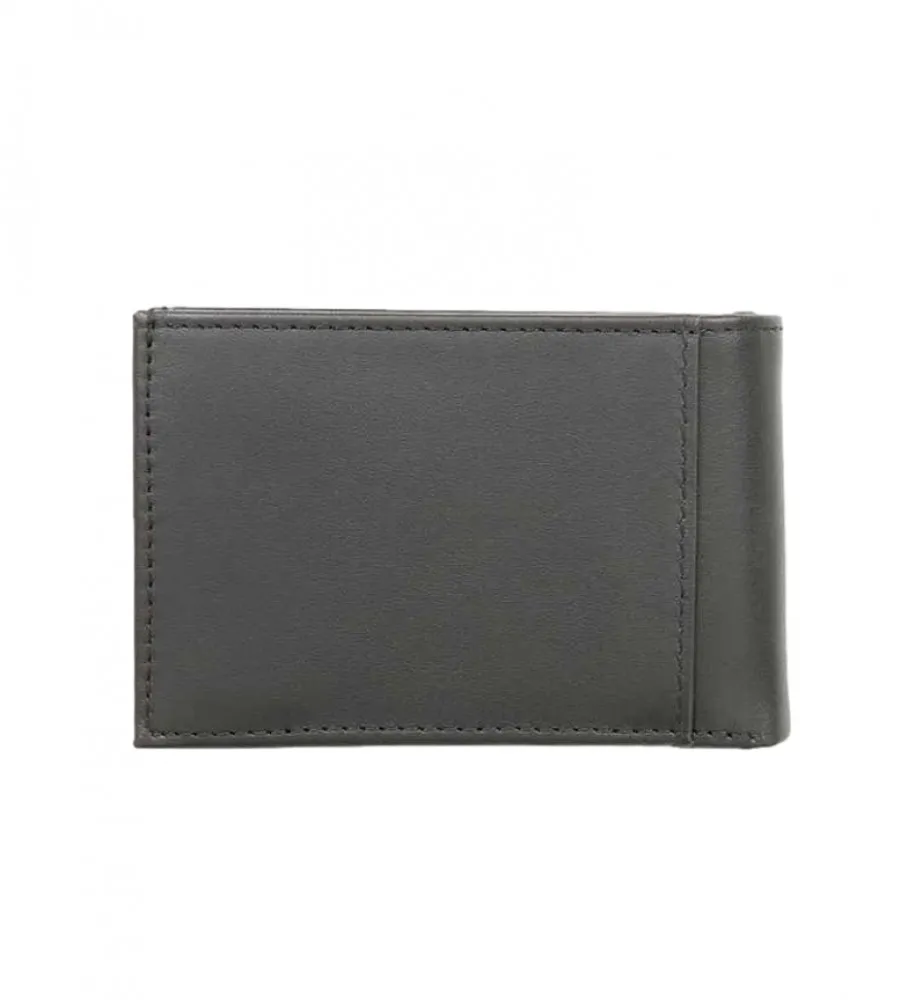 Cartera de piel pequeña negro