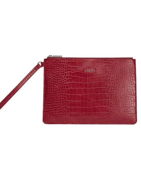 cartera liu.jo de mano envelop roja