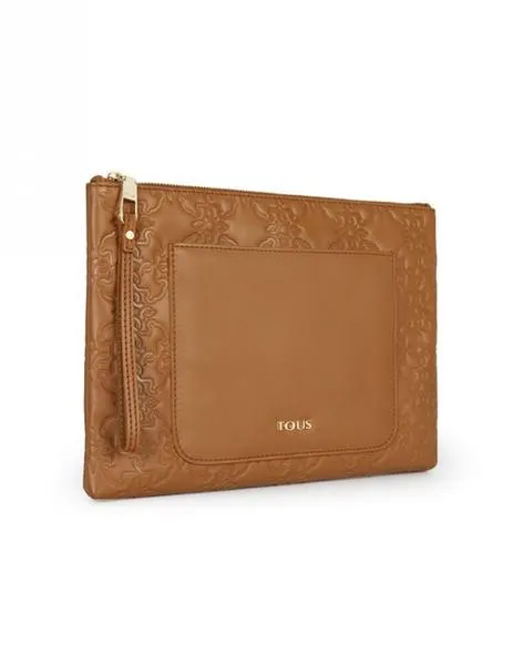 cartera mano mossaic cuero