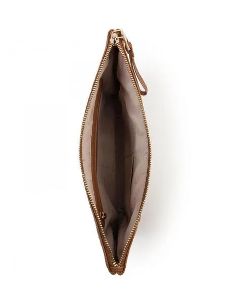 cartera mano mossaic cuero