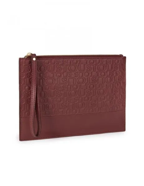 cartera mano urbana block burdeos