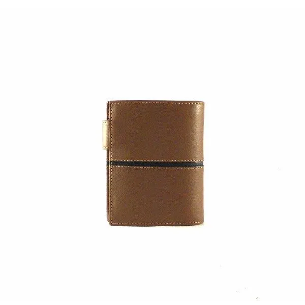 Cartera piel hombre con broche Nilo y monedero interno