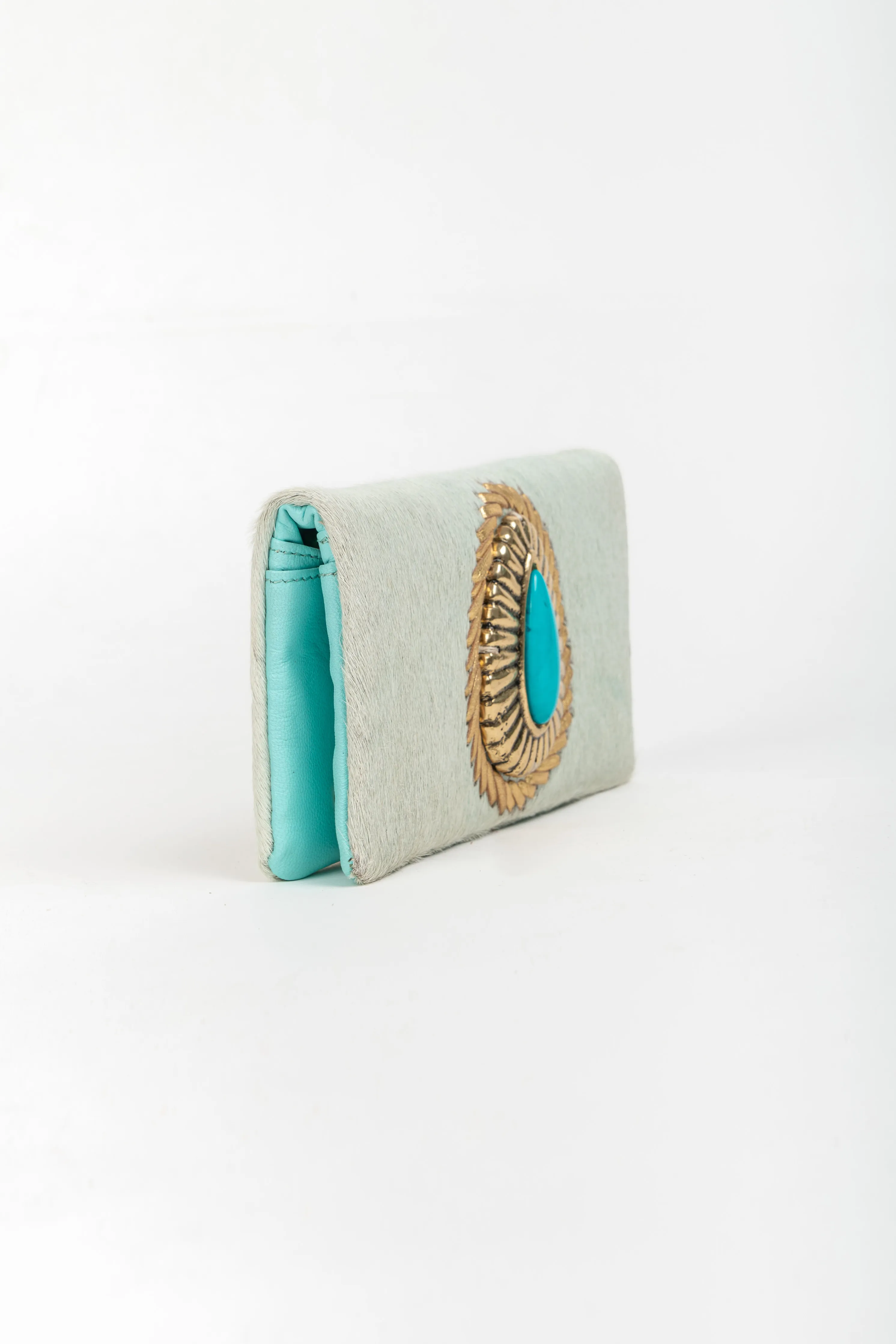 Cartera piel Joya Azul