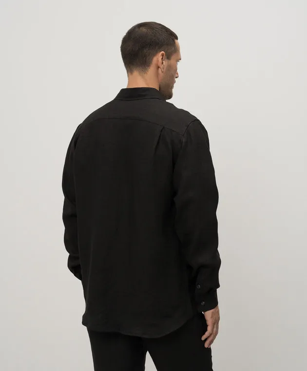 Cashmere&Whiskey Black linen shirt