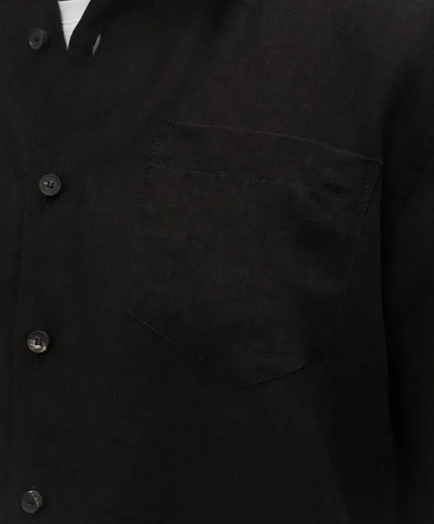 Cashmere&Whiskey Black linen shirt
