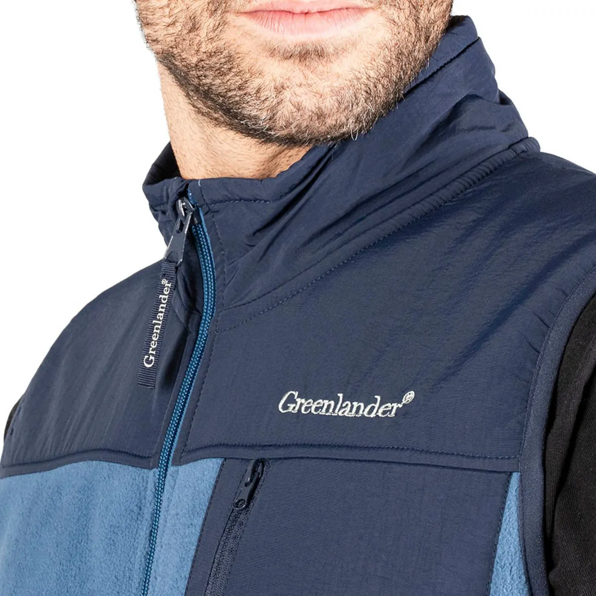 Chaleco Fleece Ligero Bolso Al Pecho Hombre