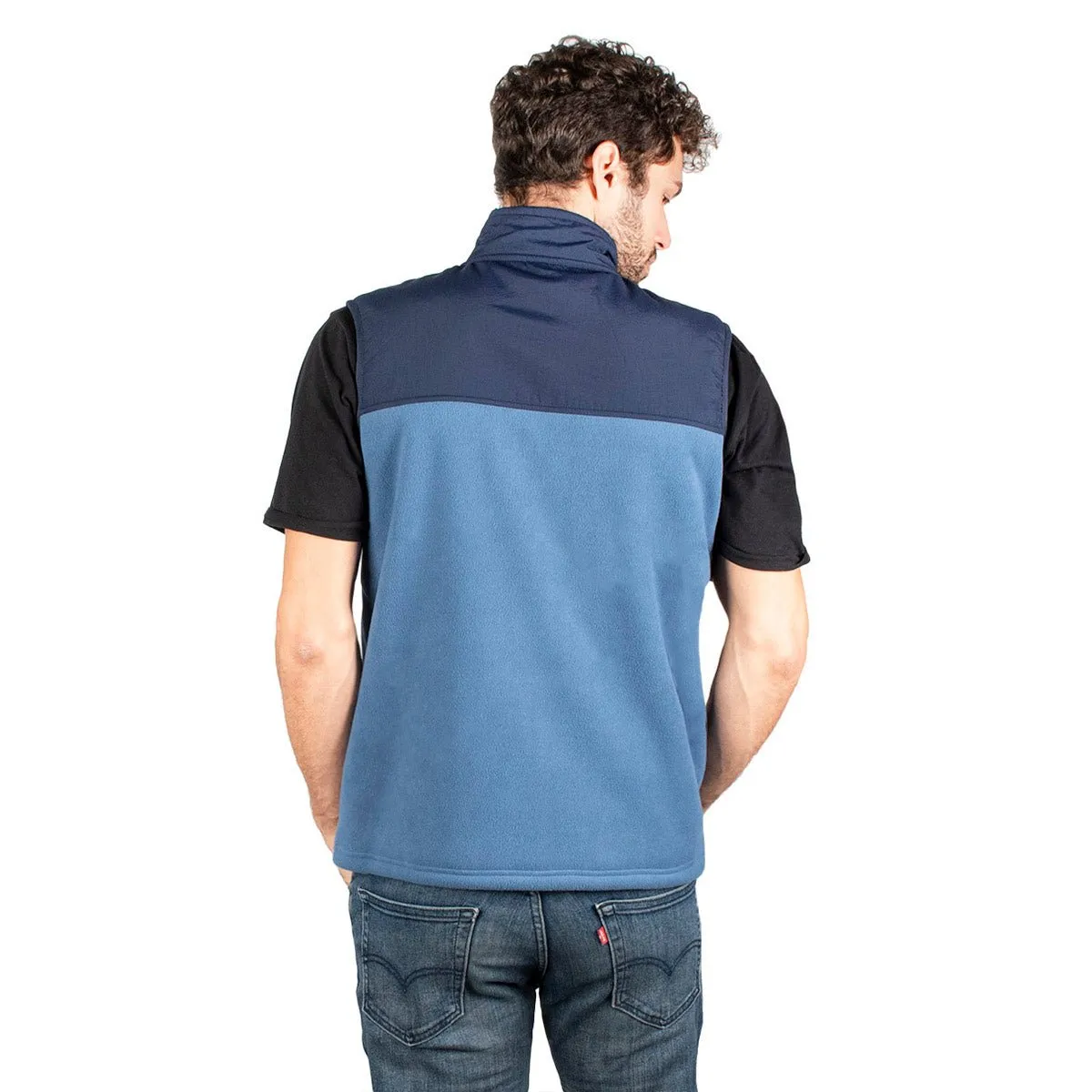 Chaleco Fleece Ligero Bolso Al Pecho Hombre
