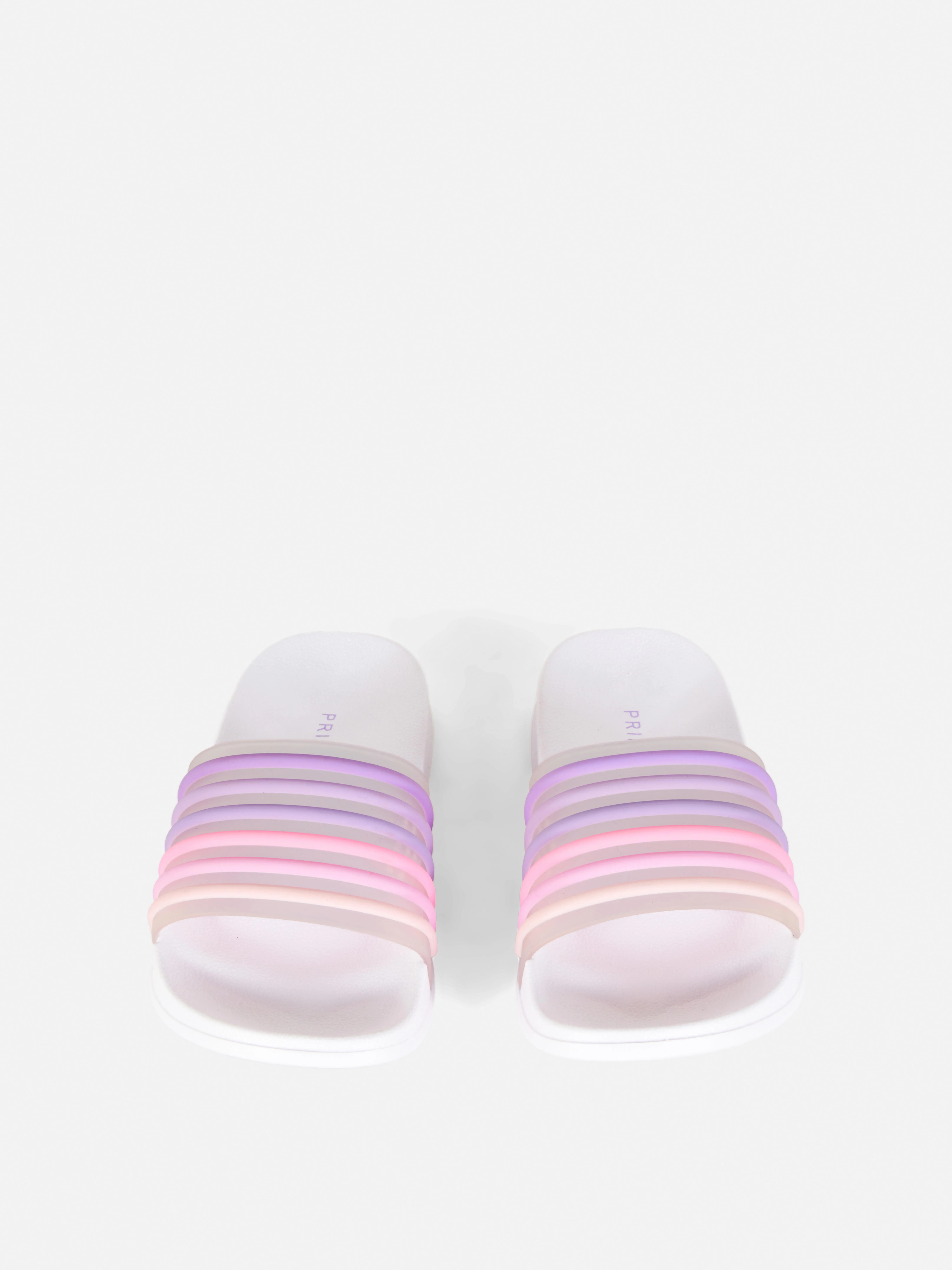 Chanclas de piscina a rayas