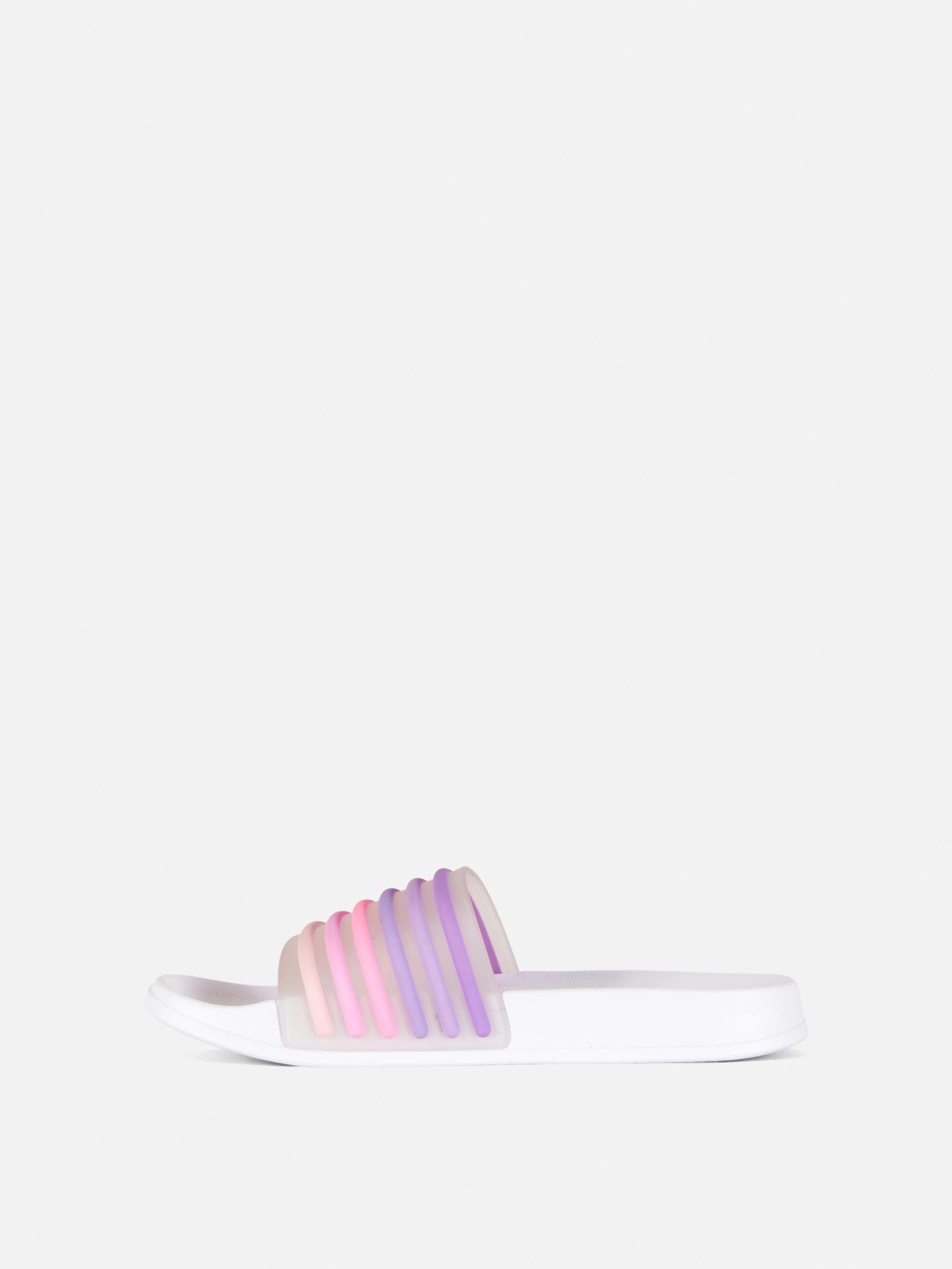 Chanclas de piscina a rayas