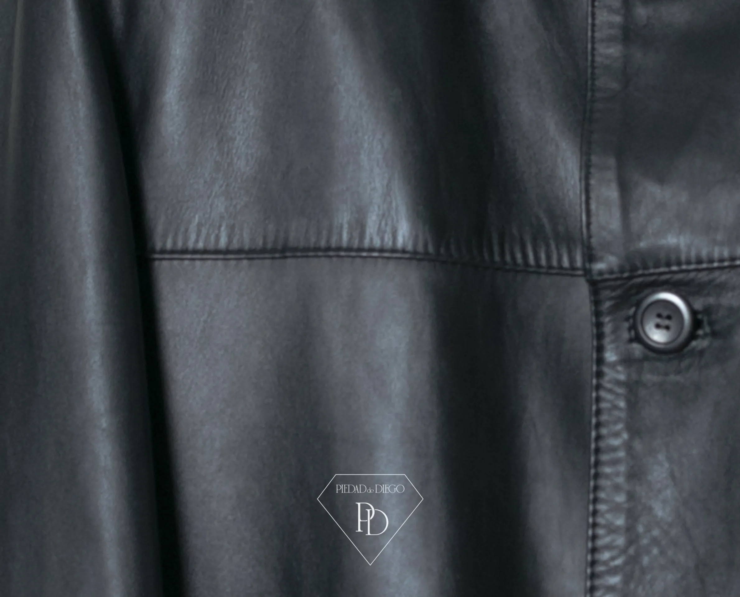 Chaqueta de cuero Hombre Negra