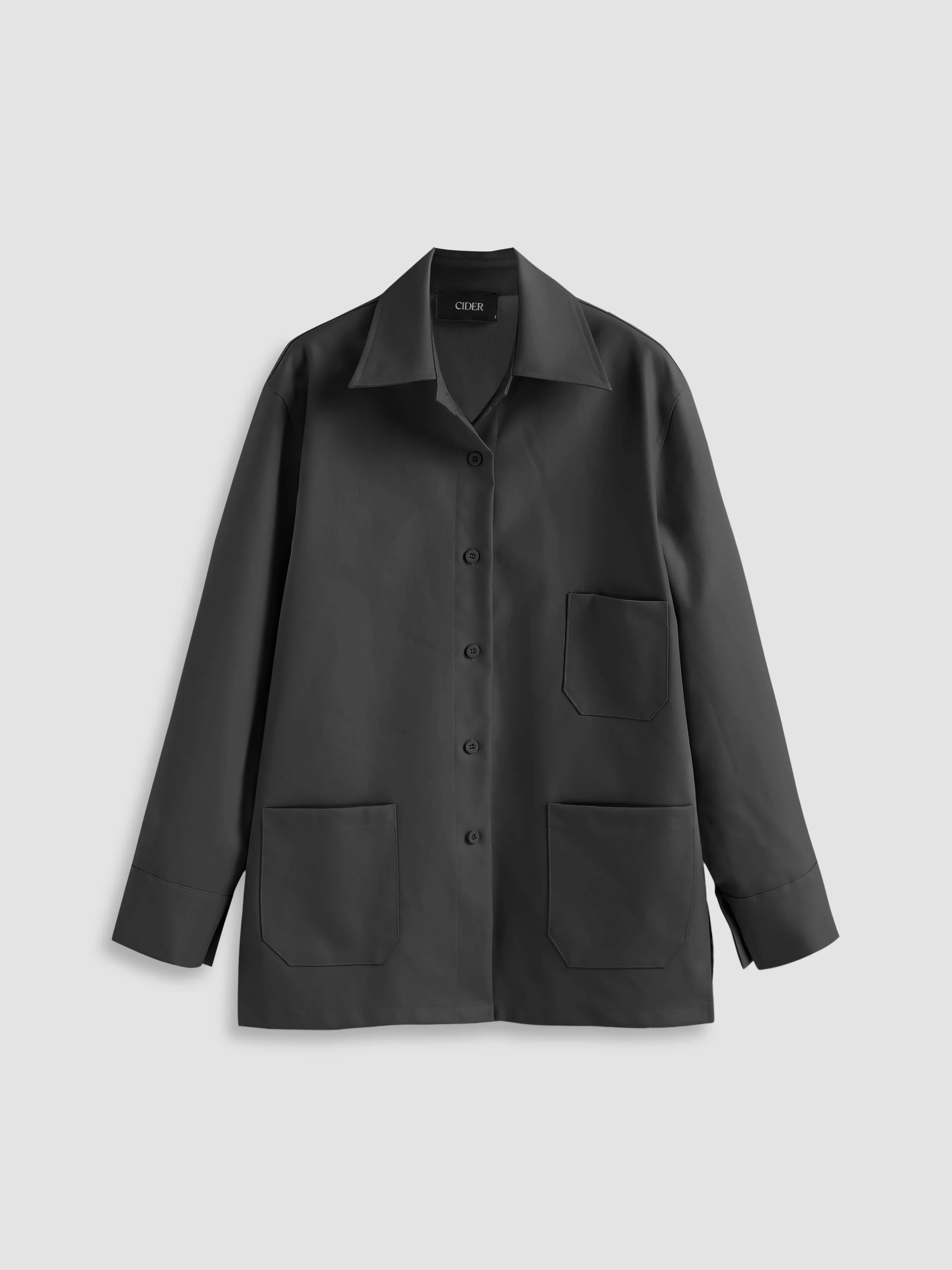  Chaqueta Fresca de Cuero Falso