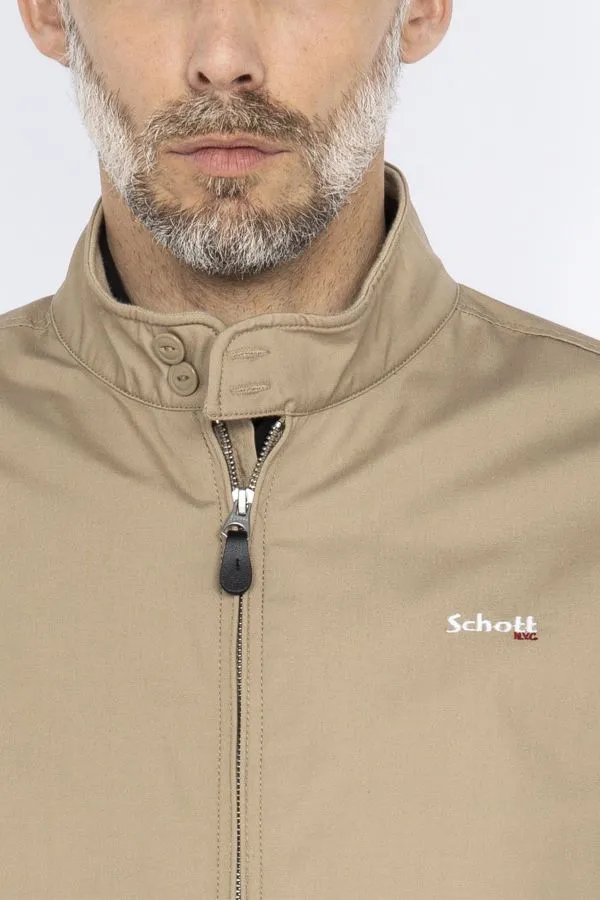 Chaqueta Hombre Schott Cabl1220 Lt Beige