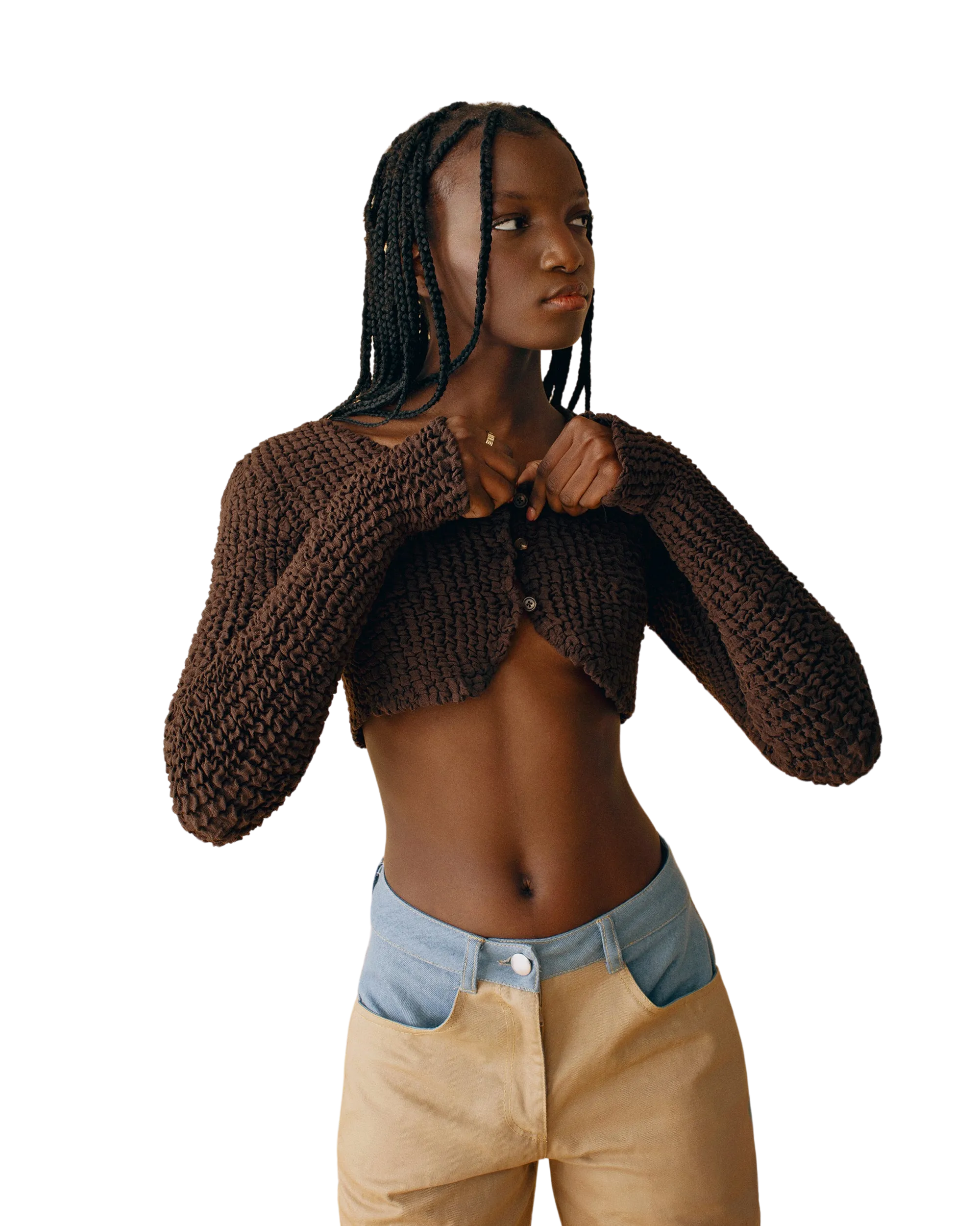 Chaqueta Textura Crop
