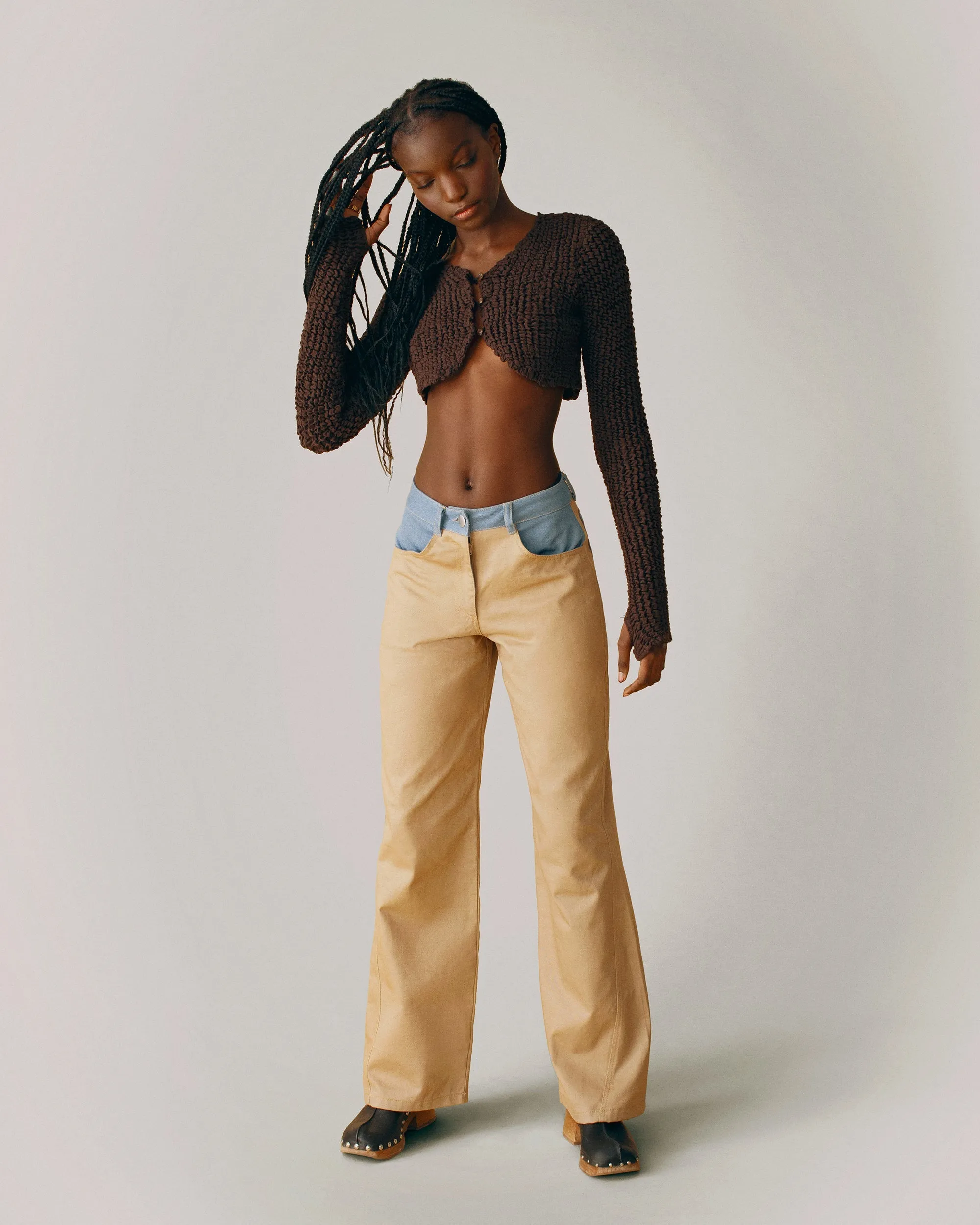 Chaqueta Textura Crop
