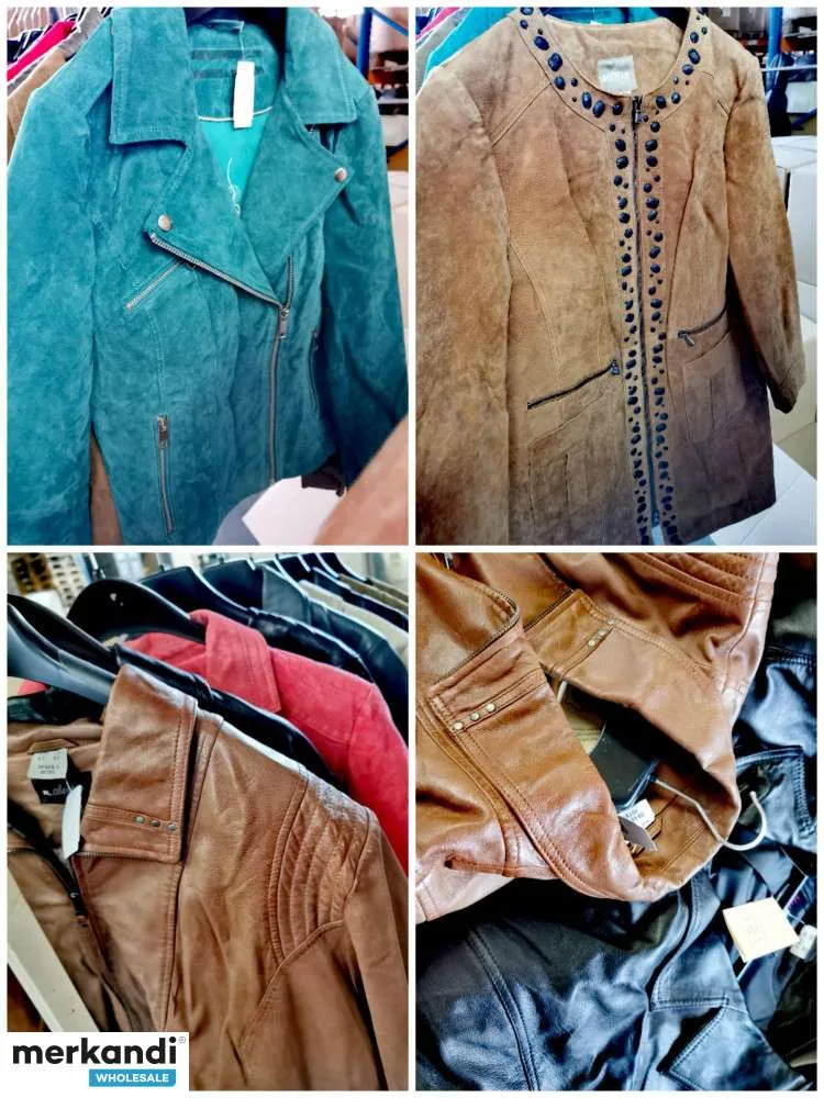 Chaquetas de cuero Mix Mujeres 137 Remnants Genuine Leather Imitation Leather Mix 74* Trade Fair Goods