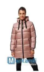Chaquetas largas para mujer Terzo Ego en negro, rubor y verde bosque