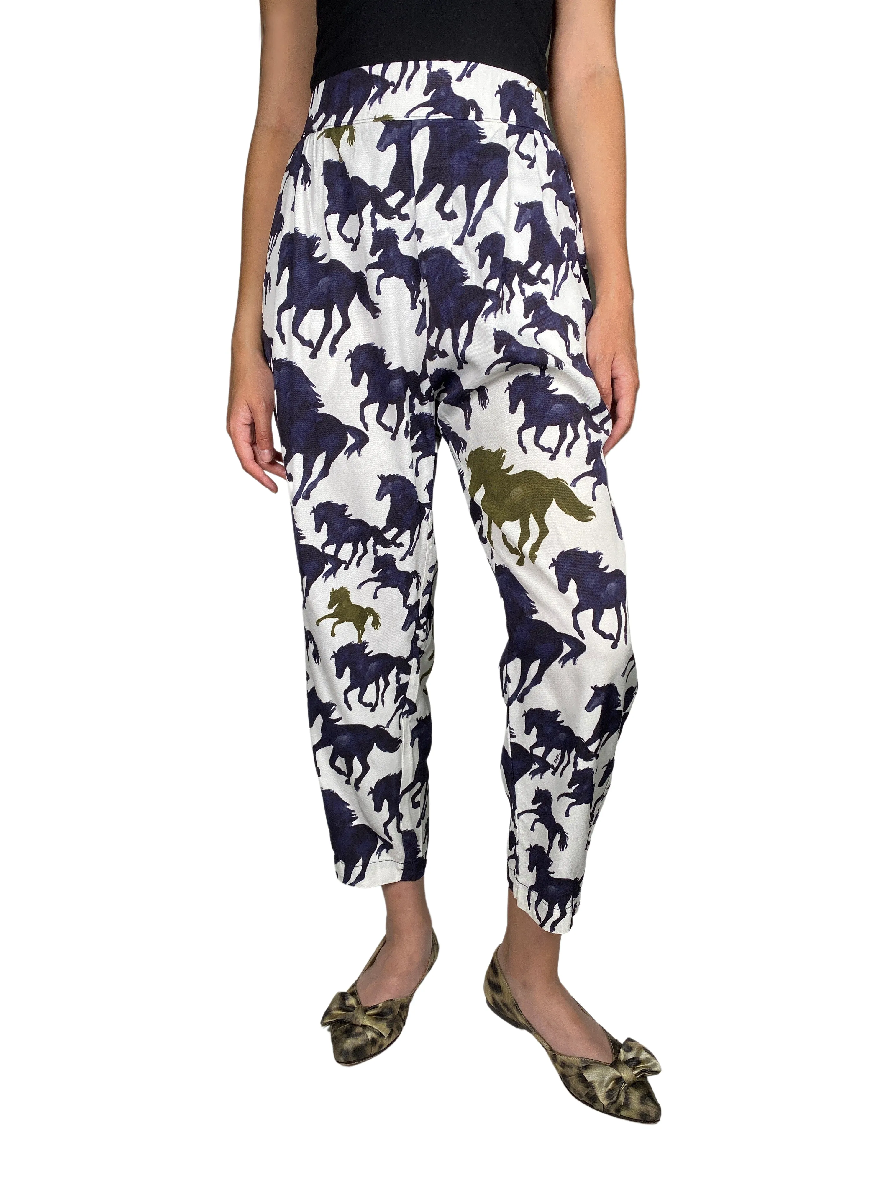 CHER Pantalón Estampado Horses