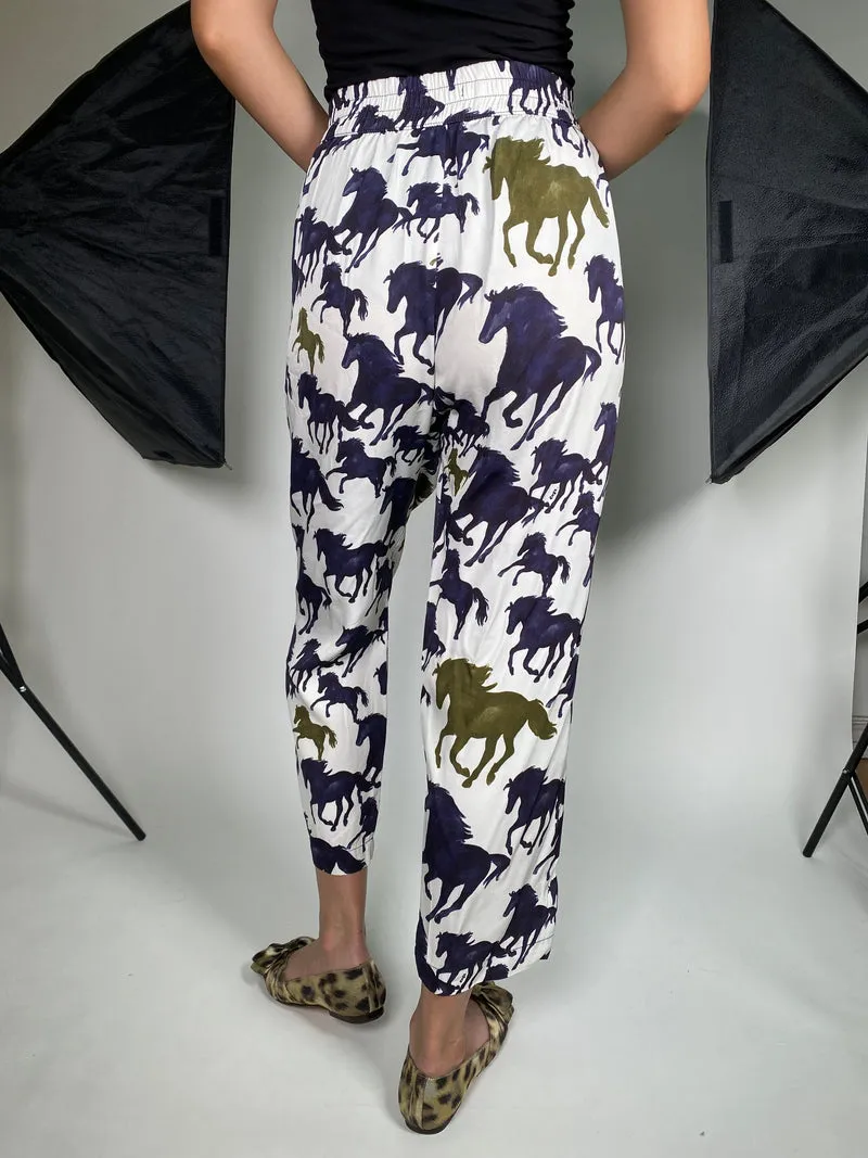 CHER Pantalón Estampado Horses