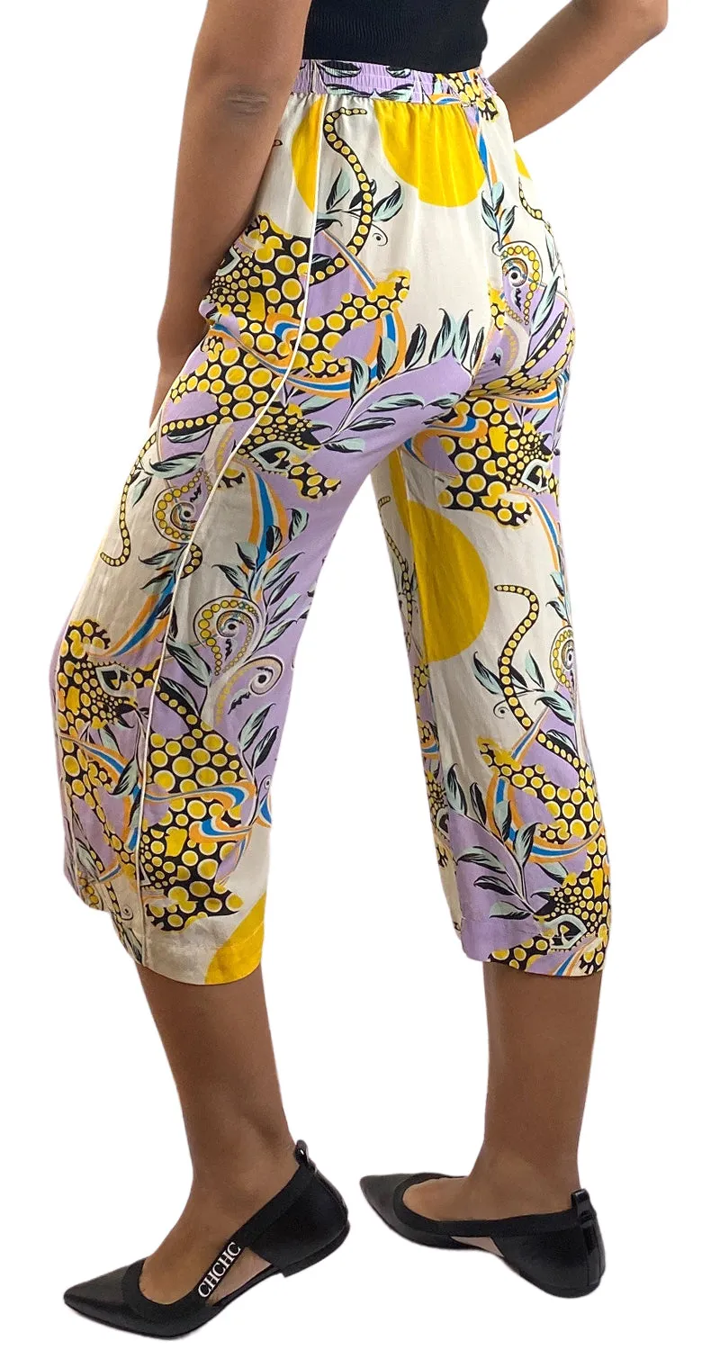CHER Pantalón Seda Multicolor