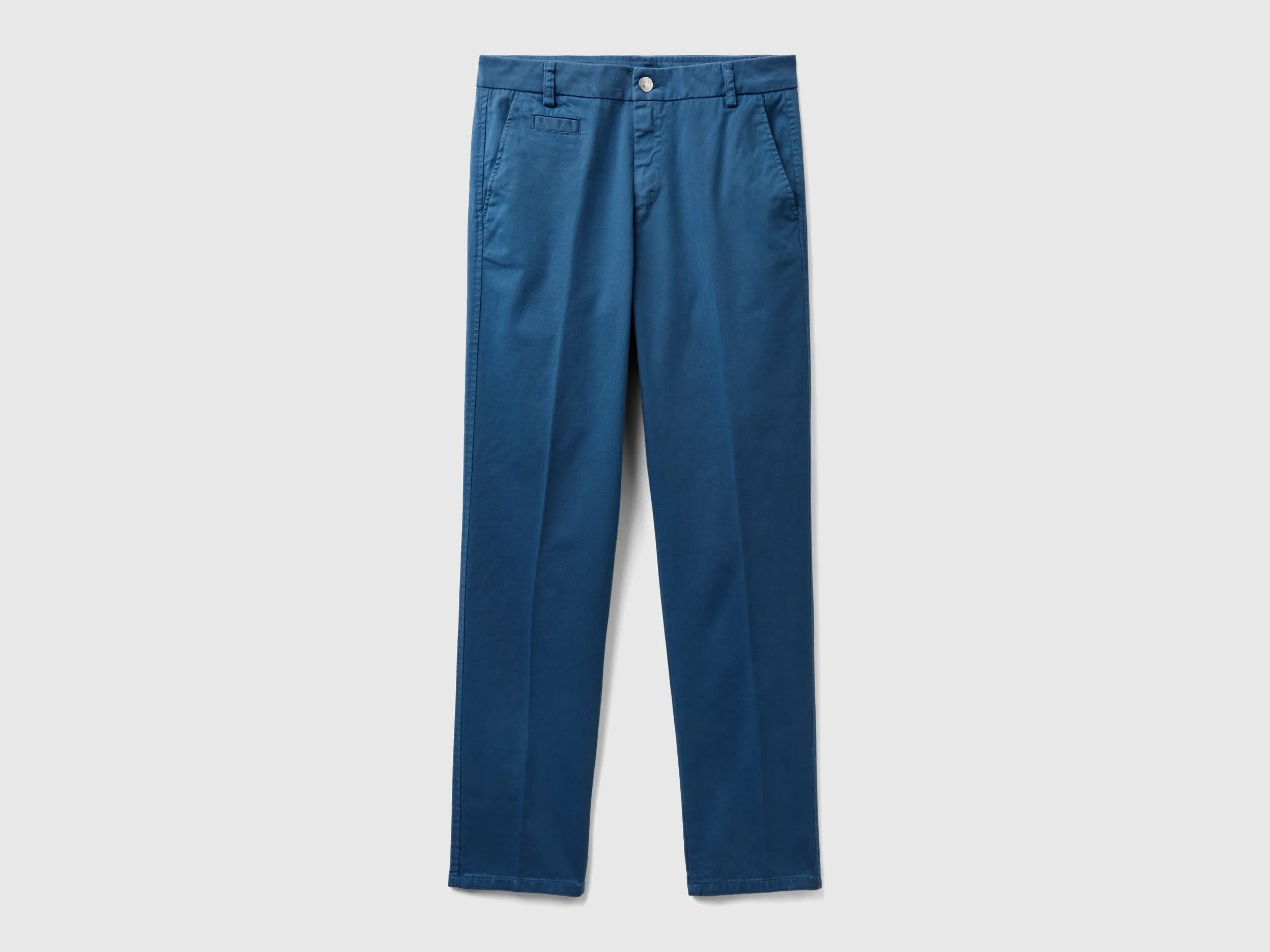 Chinos slim fit de algodón azul