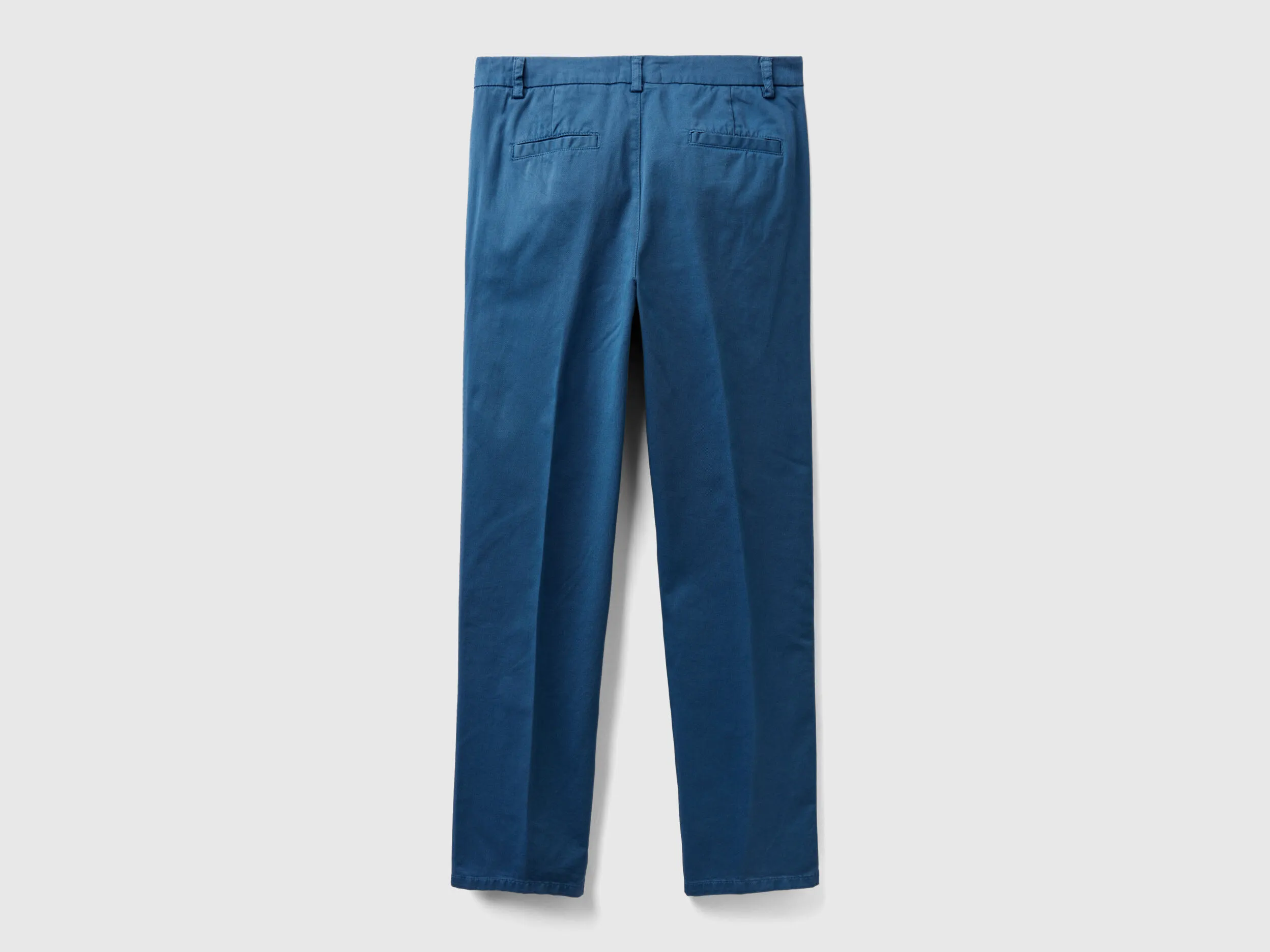 Chinos slim fit de algodón azul
