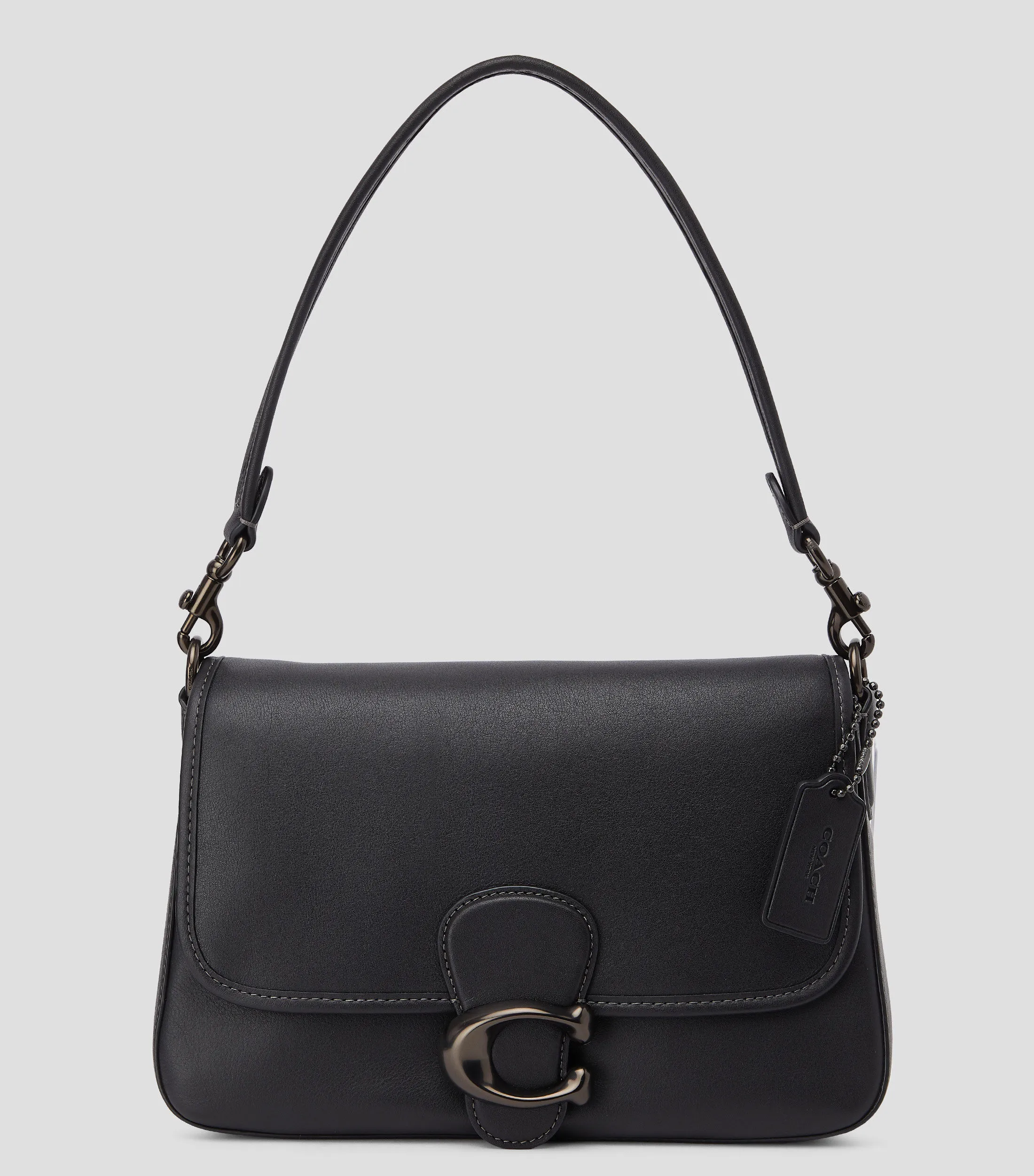 Coach Bolso crossbody negro en piel Mujer