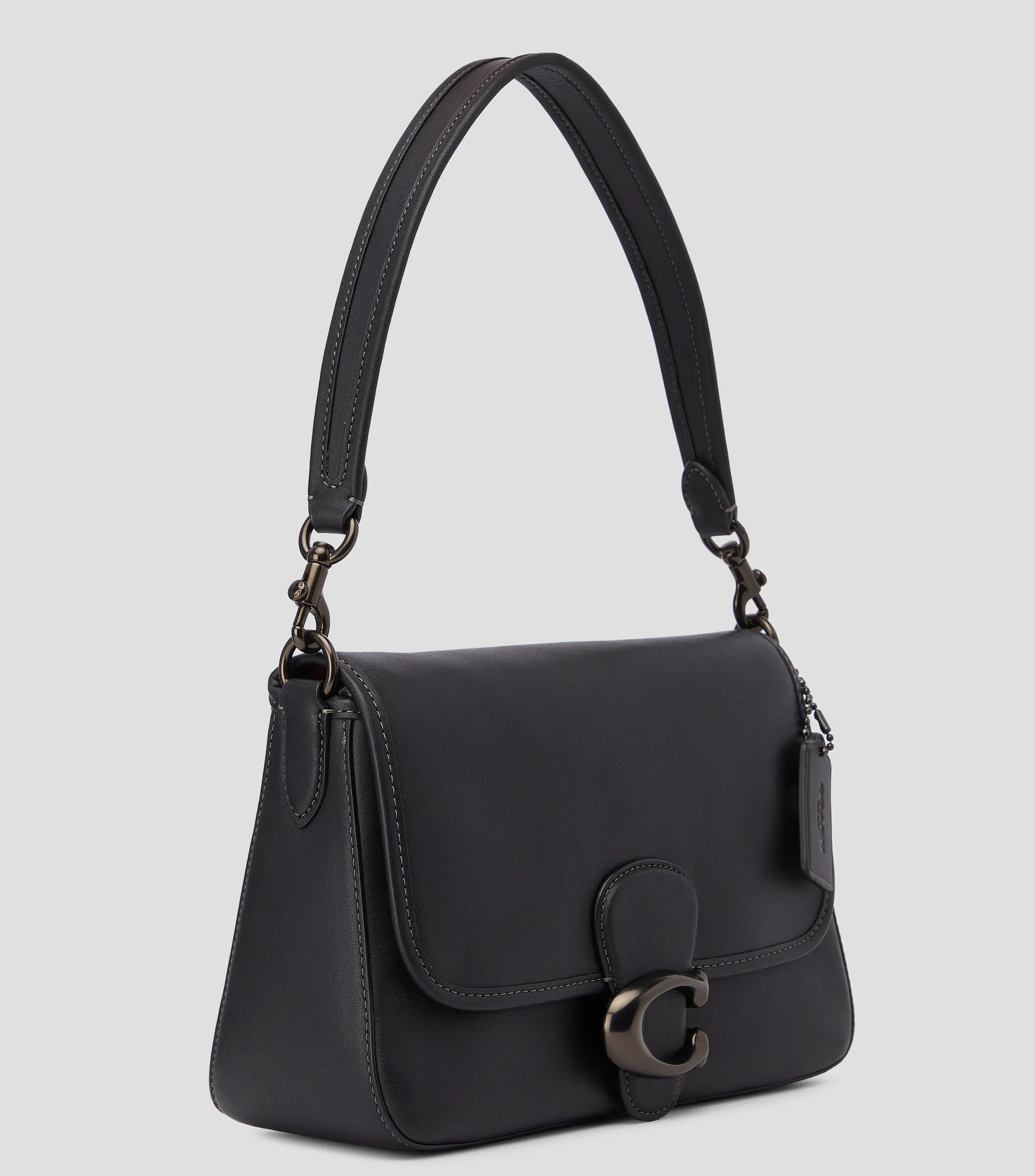 Coach Bolso crossbody negro en piel Mujer