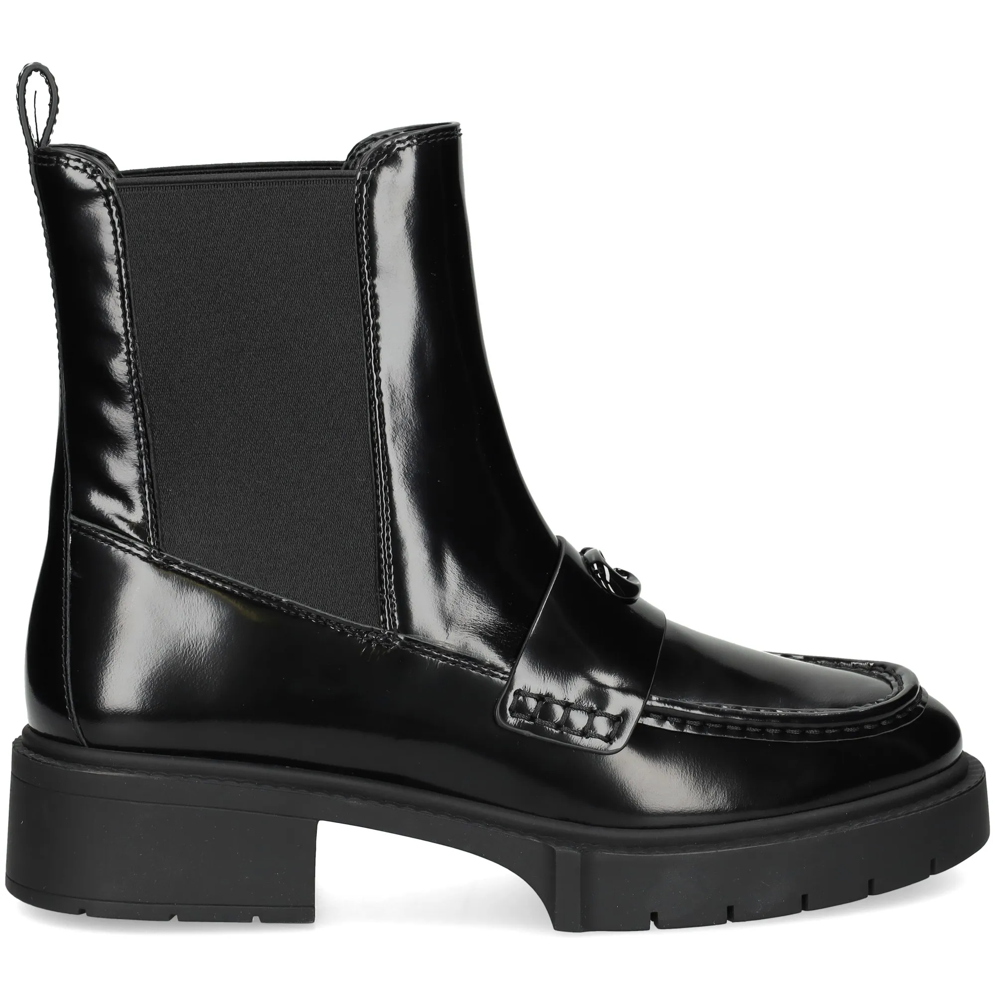 COACH Botines con tacón de Mujer NEGRO