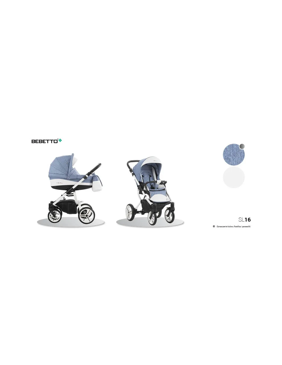 Coche de bebé trio Luca de Bebetto
