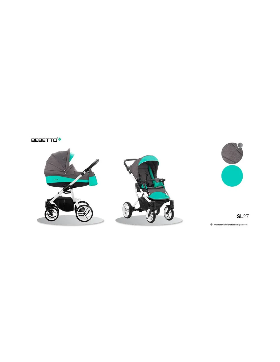 Coche de bebé trio Luca de Bebetto