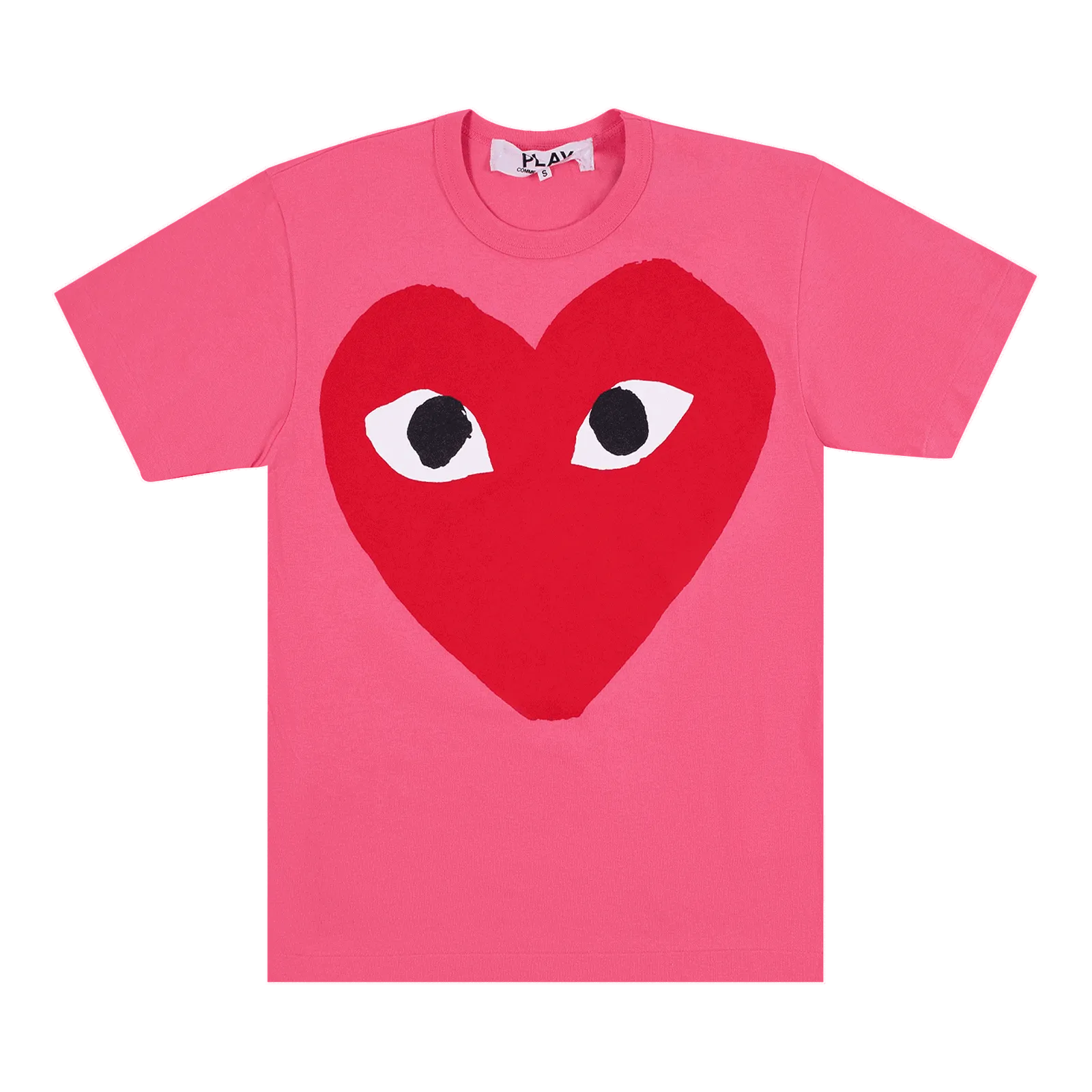 COMME DES GARçONS PLAY HEART EYES LOGO TSHIRT