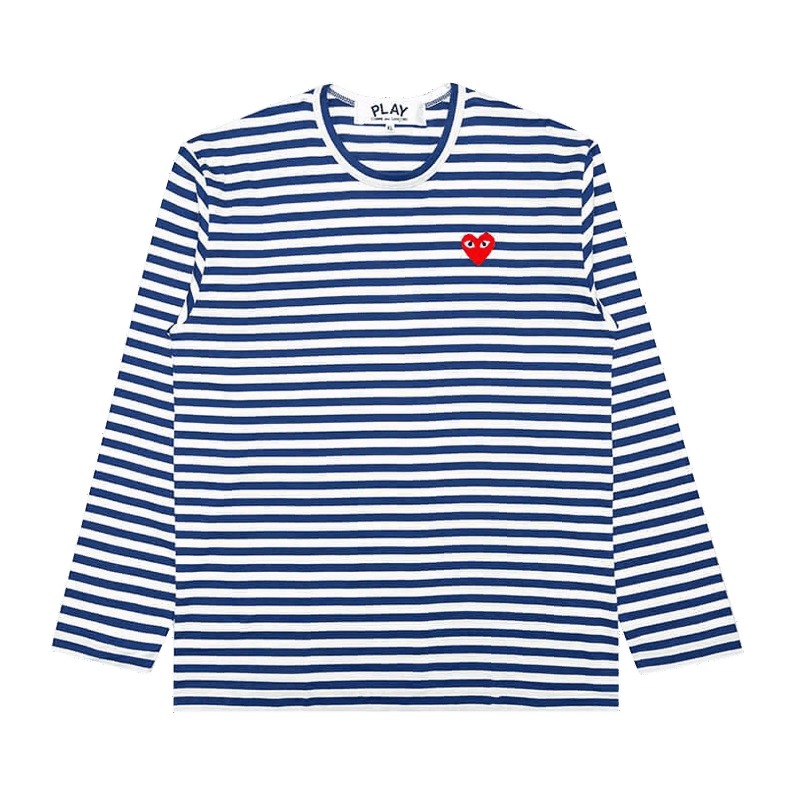 Comme des Garçons PLAY Striped Big Heart Tee
