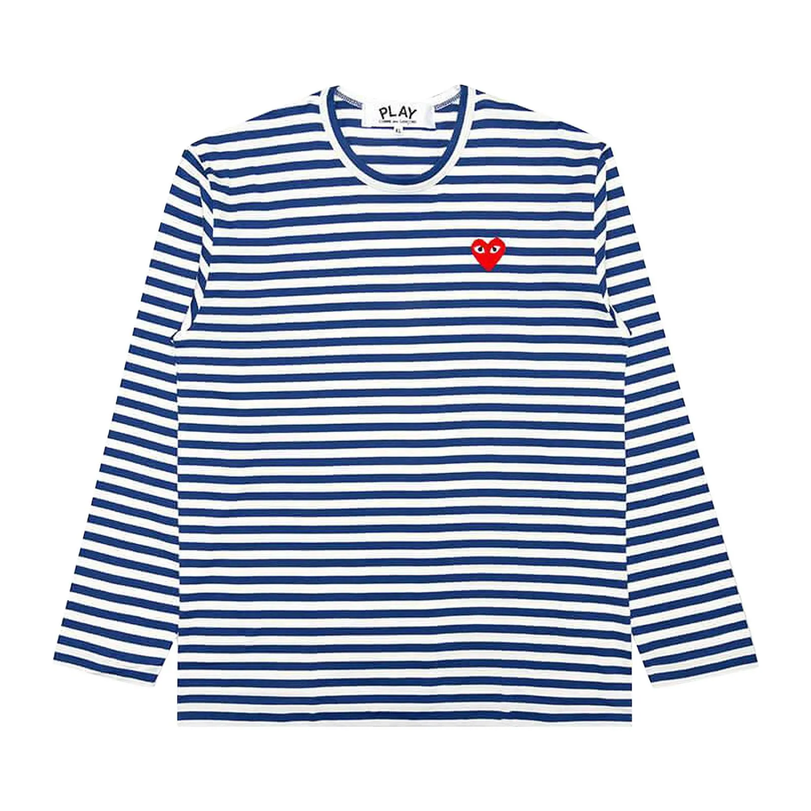 Comme des Garçons PLAY Striped Big Heart Tee