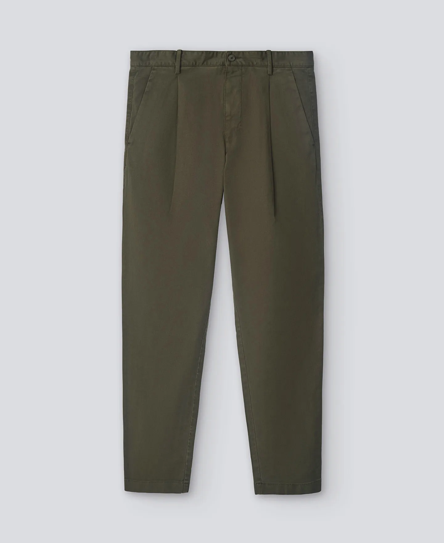 Cotton twill chino pants man