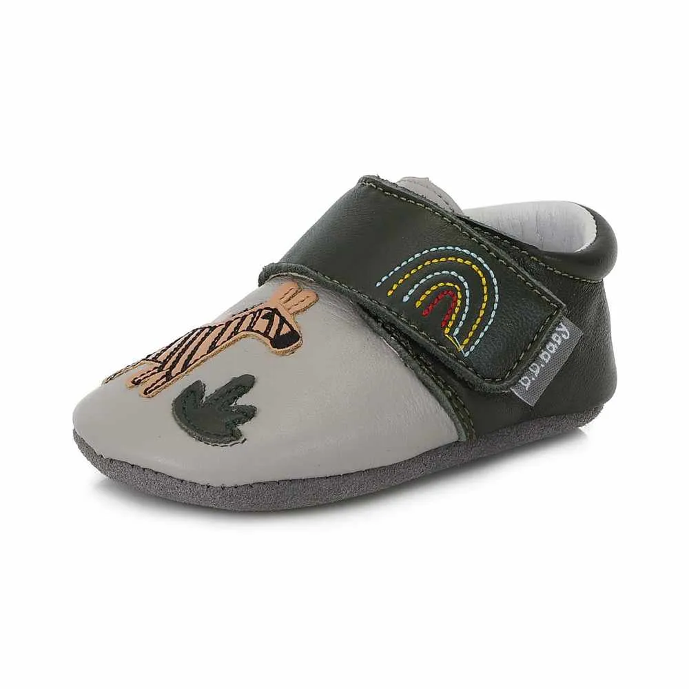 D.D.Step Zapatillas Suela Blanda Cebras Verde