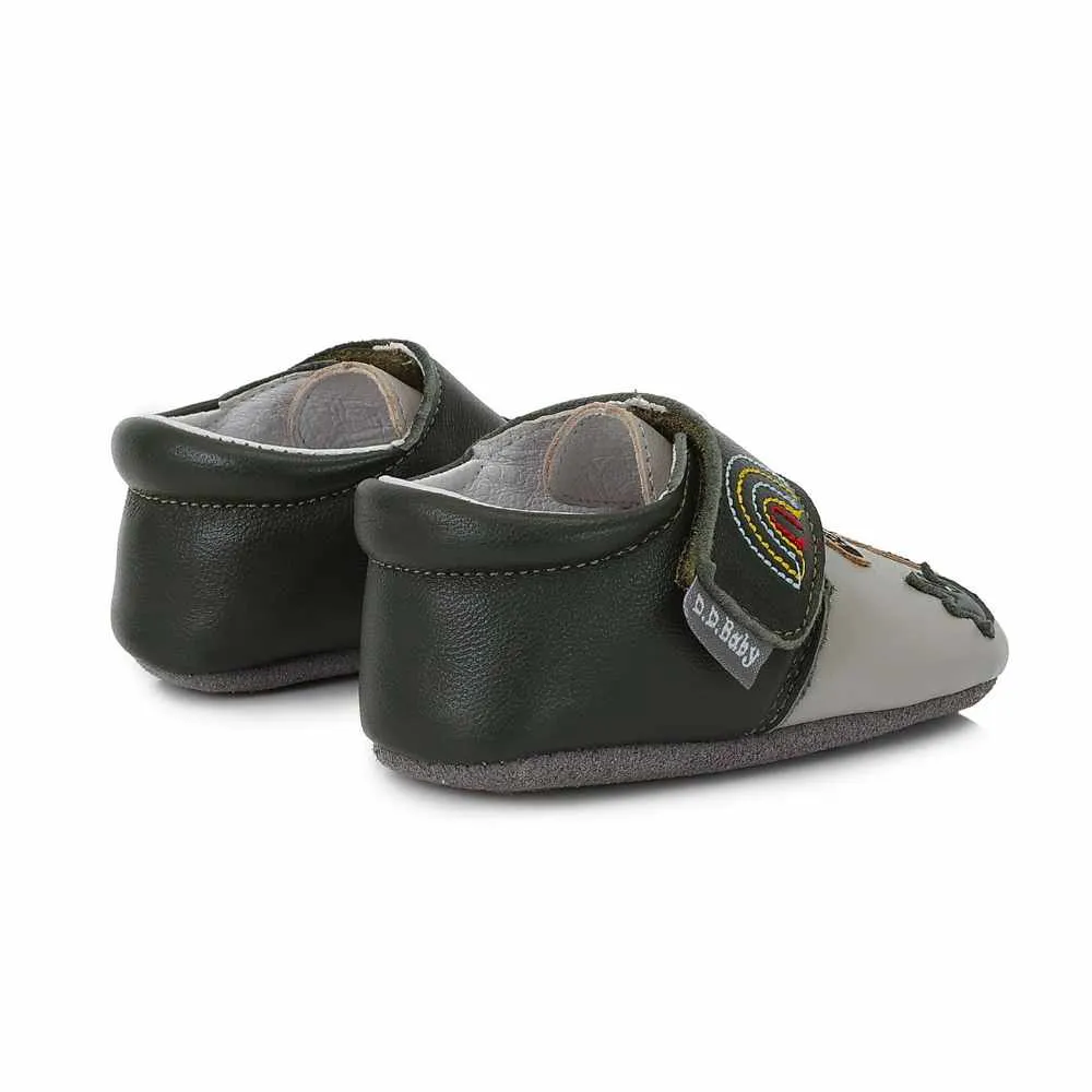 D.D.Step Zapatillas Suela Blanda Cebras Verde