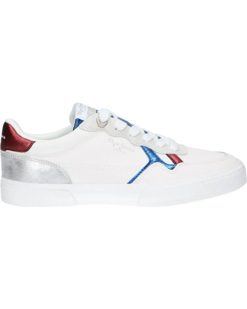 Deportivas de Mujer PEPE JEANS PLS31236 KENTON WAVE 800 WHITE